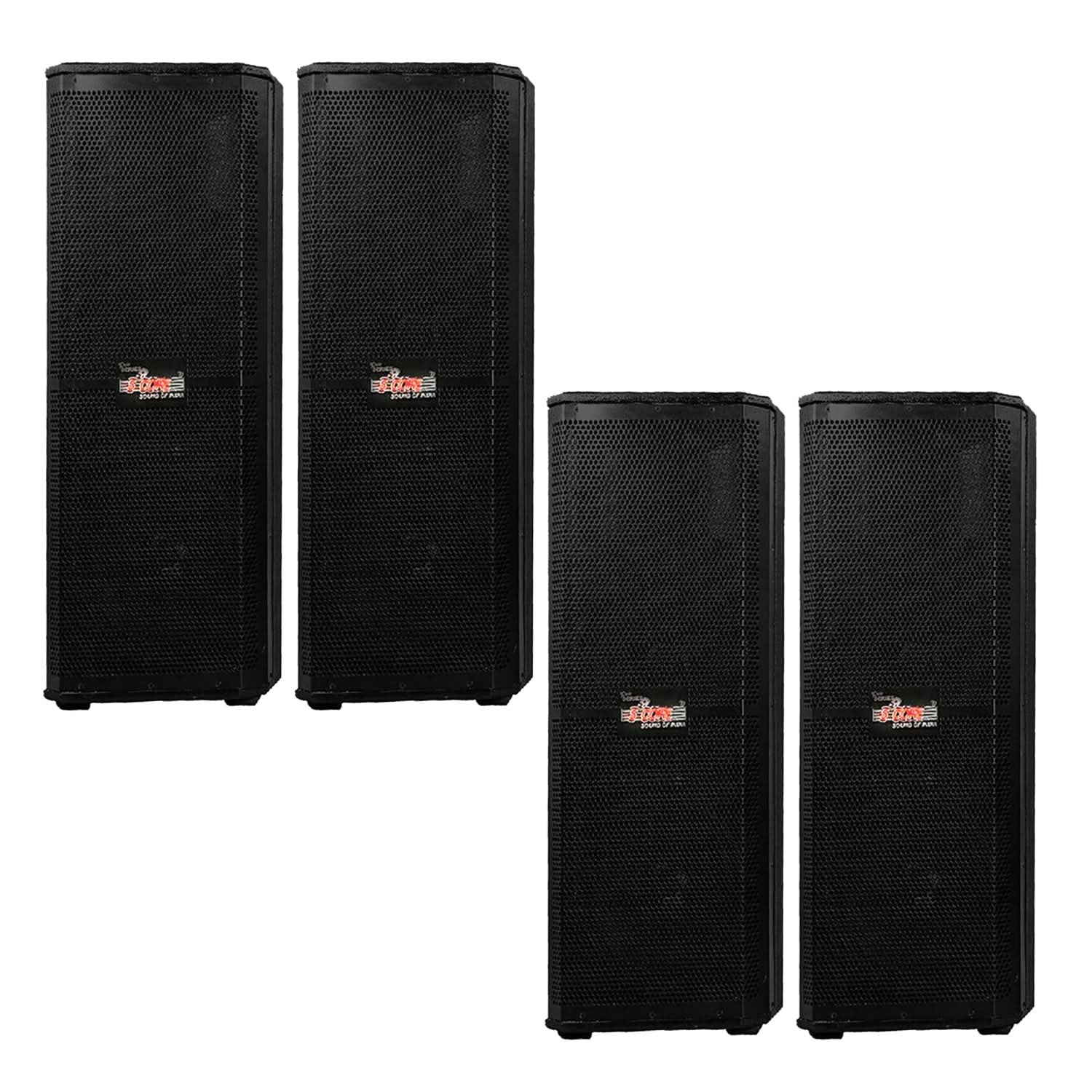 5Core Portable Cabinet PA DJ Speaker System 15 Inch 4000W Passive 3 Way Loudspeaker