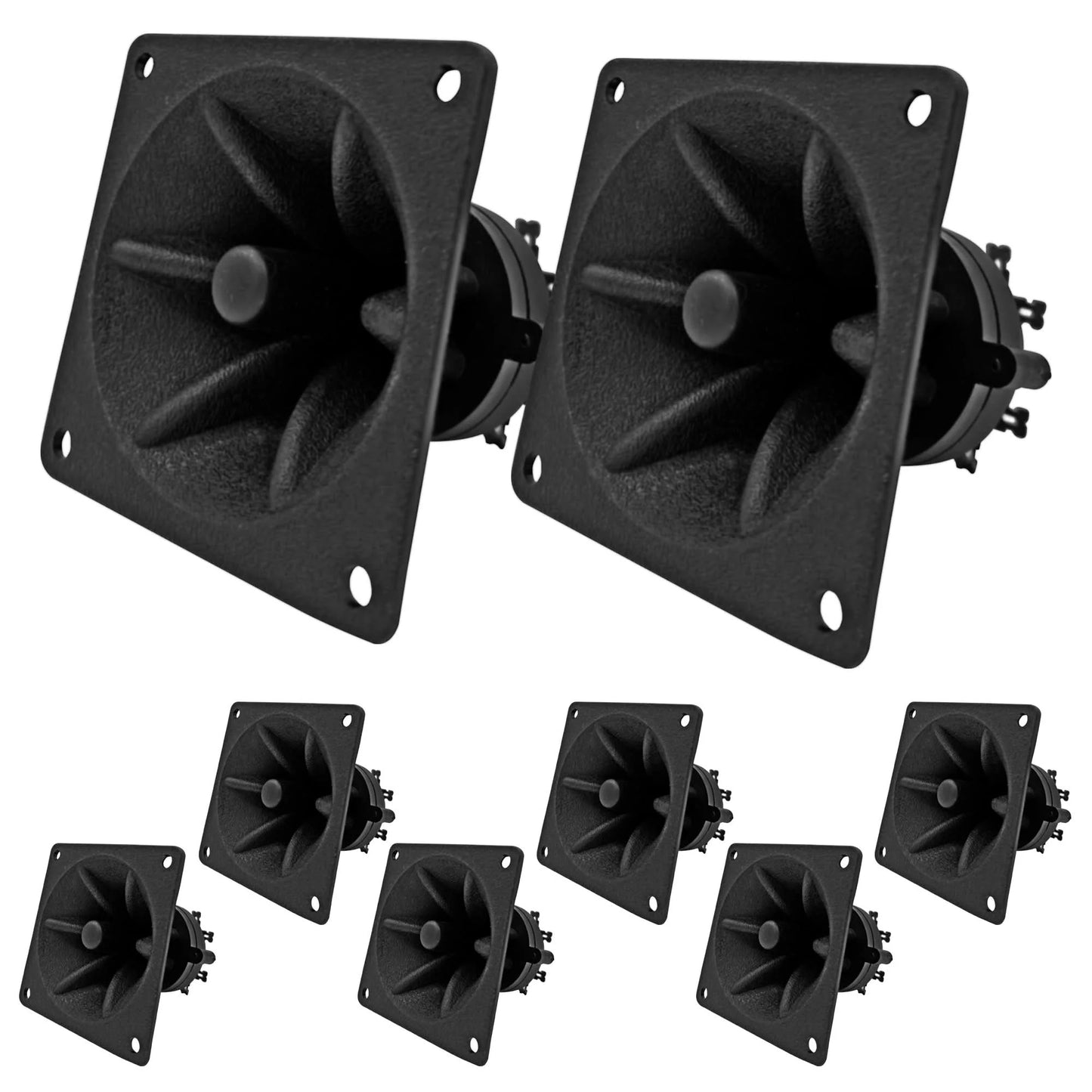 5Core Tweeter 3.25" X 3.25" 40W Component Square Driver Replacement Piezo Super Horn