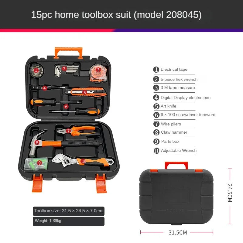 Household Hardware Tool Box Set Home Manual Combination Repair Tools Multifunctional Repair Tool Box